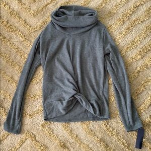 Green turtle neck shirt